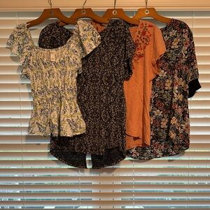 Floral Print Tops-BUNDLE